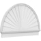 Ekena Millwork Half Round Sunburst Architectural Grade PVC Combination Pediment, 54"W x 33-3/4"H x 2-3/4"P PEDPC054X340HRO01 - alternate 1